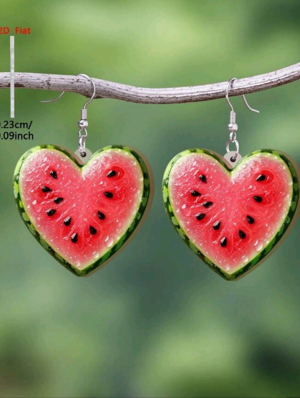 💚Heart Shaped❤️  🍉 Watermelon 🍉 Earrings